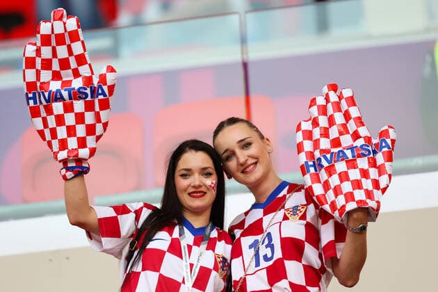 FIFA World Cup, WM, Weltmeisterschaft, Fussball Qatar 2022: Croatia vs Belgium Croatia fans arrive at the stadium prior to the FIFA World Cup Qatar 2022 Group F match between Croatia and Belgium at Ahmad Bin Ali Stadium on December 01, 2022 in Doha, Qatar. GoranxStanzl PIXSELL