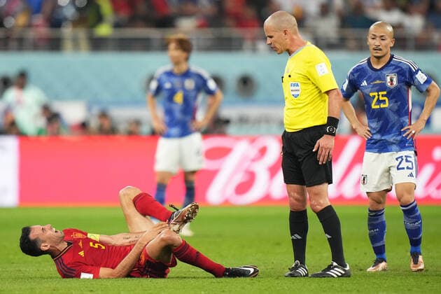 QAT: Japan and Spain. FIFA World Cup, WM, Weltmeisterschaft, Fussball Qatar 2022 Sergio Busquets of Spain during the FIFA World Cup Qatar 2022 match, Group E, between Japan and Spain played at Khalifa International Stadium on Dec 01, 2022 in Doha, Qatar. Copyright: xBaguxBlancox xPRESSINx WC_221201_231