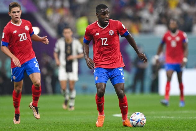 AL KHOR, QATAR - DECEMBER 1: Joel Campbell of Costa Rica runs with the ball during the Group E - FIFA World Cup, WM, Weltmeisterschaft, Fussball Qatar 2022 match between Costa Rica and Germany at the Al Bayt Stadium on December 1, 2022 in Al Khor, Qatar  Copyright: xEibner-PressefotoxInternational PabloxMoranox EP_BSR 221201_EP_GER_BSR0046
