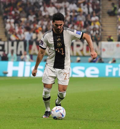 Costa Rica v Germany 2022 FIFA World Cup, WM, Weltmeisterschaft, Fussball Ilkay Gundogan of Germany in possession during the 2022 FIFA World Cup Group E match at Al Bayt Stadium, Al Bayt Content Not Available For UK Newspapers Copyright: xPaulxChestertonx FIL-17657-0078 UK Newspapers OUT