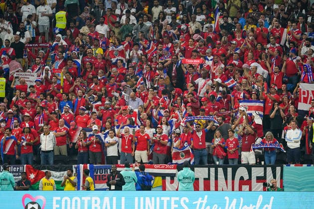 December 1, 2022, Doha, Al Khor, Qatar, Qatar: AL KHOR, QATAR - DECEMBER 1: Supporter of Costa Rica before the FIFA World Cup, WM, Weltmeisterschaft, Fussball Qatar 2022 group E match between Costa Rica and Germany at Al Bayt Stadium on December 1, 2022 in Doha, Qatar. Doha Qatar - ZUMAp175 20221201_zsa_p175_079 Copyright: xFlorenciaxTanxJunx