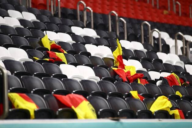 Mandatory Credit: Photo by Kieran McManus Shutterstock (13640390ci) German fans leave flags in the stadium at the end of the match Costa Rica v Germany, FIFA World Cup, WM, Weltmeisterschaft, Fussball 2022, Group E, Football, Al Bayt Stadium, Al Khor, Qatar - 01 Dec 2022 Editorial Use Only Costa Rica v Germany, FIFA World Cup 2022, Group E, Football, Al Bayt Stadium, Al Khor, Qatar - 01 Dec 2022 Editorial Use Only  Copyright: xKieranxMcManus Shutterstockx 13640390ci