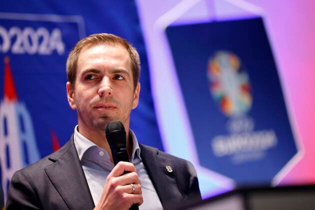 Ex-Fußballer Philipp Lahm, Turnierdirektor der UEFA EURO, EM, Europameisterschaft,Fussball 2024, bei der Vorstellung der Planungen für die Fußball-Europameisterschaft 2024 (UEFA EURO 2024) in Deutschland. Insgesamt fünf Spiele der Fußball-Europameisterschaft sollen in Köln im RheinEnergie-Stadion ausgetragen, darunter vier Vorrundenspiele sowie ein Achtelfinale. Köln, 01.12.2022 NRW Deutschland Copyright: xChristophxHardtx