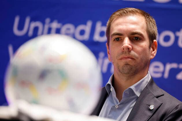 Ex-Fußballer Philipp Lahm, Turnierdirektor der UEFA EURO, EM, Europameisterschaft,Fussball 2024, bei der Vorstellung der Planungen für die Fußball-Europameisterschaft 2024 (UEFA EURO 2024) in Deutschland. Insgesamt fünf Spiele der Fußball-Europameisterschaft sollen in Köln im RheinEnergie-Stadion ausgetragen, darunter vier Vorrundenspiele sowie ein Achtelfinale. Köln, 01.12.2022 NRW Deutschland Copyright: xChristophxHardtx