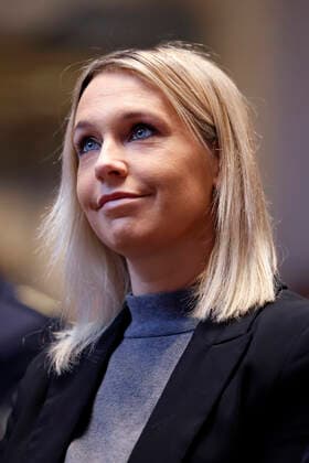 Fußballerin Lena Goeßling bei der Vorstellung der Planungen für die Fußball-Europameisterschaft 2024 UEFA EURO, EM, Europameisterschaft,Fussball 2024) in Deutschland. Insgesamt fünf Spiele der Fußball-Europameisterschaft sollen in Köln im RheinEnergie-Stadion ausgetragen, darunter vier Vorrundenspiele sowie ein Achtelfinale. Köln, 01.12.2022 NRW Deutschland Copyright: xChristophxHardtx