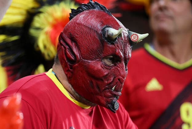 Football - 2022 FIFA World Cup, WM, Weltmeisterschaft, Fussball Qatar - Group F - Round Three - Croatia vs Belgium - Ahmed Ali Bin Stadium, Ar Rayyan - Thursday 1st December 2022 Fans are seen before the game 