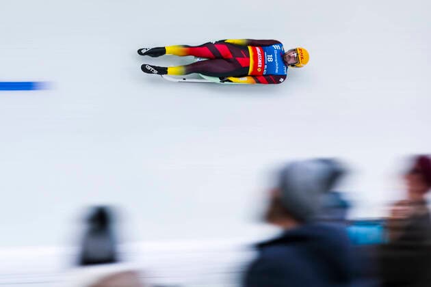 Sport Themen der Woche KW48 Sport Bilder des Tages LUGE - FIL WC Innsbruck INNSBRUCK,AUSTRIA,04.DEC.22 - LUGE - FIL World Cup, artificial track, singles men. Image shows David Noessler (GER).  GEPAxpictures xPatrickxSteiner