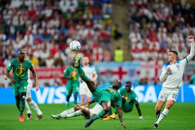 RECORD DATE NOT STATED FIFA World Cup, WM, Weltmeisterschaft, Fussball Qatar 2022 England vs Senegal OF Youssouf Sabaly of Senegal during the game England vs Senegal, corresponding to the round of 16 of the FIFA World Cup Qatar 2022, at Al Bayt Stadium, Al Khor, Doha, on December 04, 2022. <br><br> Youssouf Sabaly de Senegaldurante el partido Inglaterra vs Senegal, correspondiente a los octavos de final de la Copa Mundial de la FIFA Catar 2022, en el Estadio Al Bayt, Al Khor, Doha, el 04 de Diciembre de 2022 AL KHOR DOHA QATAR  Copyright: xJuanxLuisxDiazx 20221204_3980