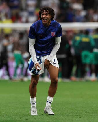 Football - 2022 FIFA World Cup, WM, Weltmeisterschaft, Fussball Qatar - Round Sixteen - England vs Senegal - Al Bayt Stadium, Al Khor - Sunday 4th December 2022 Trent Alexander-Arnold of England is seen at full time 