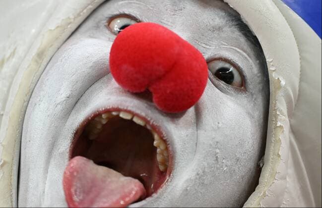 Qatar Soccer World Cup Japan - Croatia 8333449 05.12.2022 A Japan s fan is seen before the Qatar 2022 World Cup Round of 8 soccer match between Japan and Croatia at the Al Janoub Stadium, in Al-Wakrah, Qatar. Grigory Sysoev Sputnik Al Wakrah Qatar  Copyright: xGrigoryxSysoevx