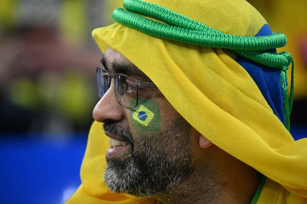 DOHA (QATAR), 12 05 2022 - WORLD CUP BRAZIL vs SOUTH KOREA - Fans at the match between the teams of Brazil vs South Korea, for the round of 16 of the World Cup Qatar 2022 Fifa, at the 974 Stadium , in Doha, this Monday (05). Photo by Alexandre Brum Ag. frame 31119 (Alexandre Brum Ag. Enquadrar SPP)  Copyright: xAlexandrexBrum Ag.xEnquadrarx xSx spp-en-AlBrEn-DSC_1259