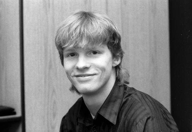 Dresden, historisch, Fußball, Dynamo Dresden, DDR-Oberliga, Saison 1987 88, Porträt Karsten Neitzel, Spieler 1985 bis 1989, Junioren-Europameister (U18) mit der DDR 1986. Januar 1987. *** Dresden, historical, Soccer, Dynamo Dresden, GDR major league, Season 1987 88, Portrait Karsten Neitzel, Players 1985 until 1989, Juniors European championship U18 with the GDR 1986 January 1987 Copyright: xSZ MarionxGröningx ! ACHTUNG Aufnahmedatum laut Beschriftung