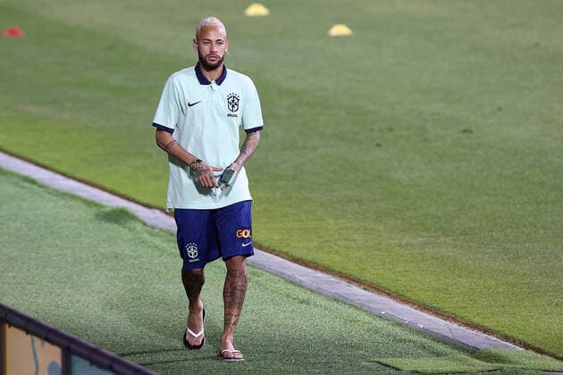 Sport Themen der Woche KW49 Sport Bilder des Tages Brazil Training Session - FIFA World Cup, WM, Weltmeisterschaft, Fussball Qatar 2022 Neymar of Brazil during Brazil training session at Al Arabi SC Stadium in Doha, Qatar on December 6, 2022. GoranxStanzl PIXSELL