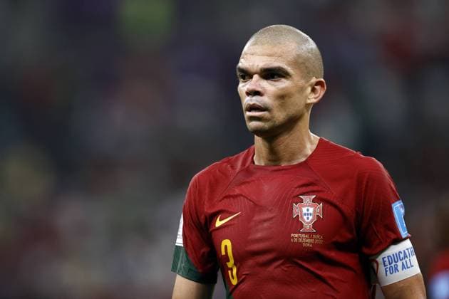AL DAAYEN - Pepe of Portugal during the FIFA World Cup, WM, Weltmeisterschaft, Fussball Qatar 2022 round of 16 match between Portugal and Switzerland at Lusail Stadium on December 6, 2022 in Al Daayen, Qatar. AP Dutch Height MAURICE OF STONE FIFA World Cup Qatar 2022 2022 xVIxANPxSportx xMauricexvanxSteenxWKxIVx
