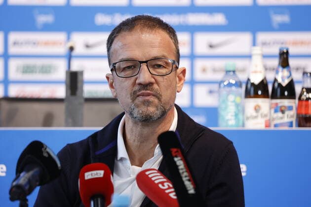 Sport Bilder des Tages Deutschland, Berlin, Sportpark, GER, 1.FBL, Hertha BSC, Saison 2022 23, Pressekonferenz : Fredi Bobic, Fußballmanager, Hertha BSC
