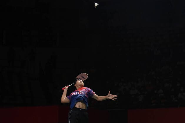 Bilder des Jahres 2022, Sport 12 Dezember Sport Themen der Woche KW49 Sport Bilder des Tages December 9, 2022, Bangkok, Thailand: ANTHONY SINISUKA GINTING of Indonesia seen in action during the Badminton Menis double in the HSBC BTW World Tour Finals 2022 at Nimibutr Stadium. Anthony Sinisuka Ginting won over Loh Kean Yew 2-0 Bangkok Thailand - ZUMAs197 20221209_zaa_s197_082 Copyright: xPeeraponxBoonyakiatx