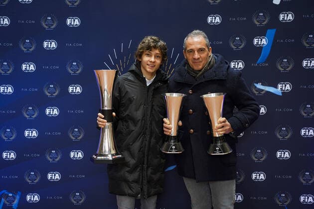 Antonelli Andrea Kimi, portrait, Motorsport Games - Prize Giver during the 2022 FIA Prize Giving - Rally and Circuit ceremony at Palazzo Re Enzo, on December 10, 2022 in Bologna, Italy - AUTO : FIA PRIZE GIVING 2022 - RALLY AND CIRCUIT - 09 12 2022 DPPI Panoramic  DSC01860