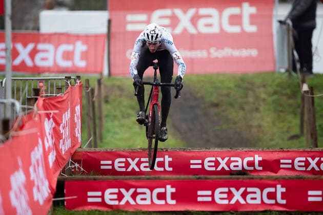 Bilder des Jahres 2022, Sport 12 Dezember Sport Bilder des Tages Belgian Jens Adams pictured in action during the men elite race of the Exact Cross Essen, stage 4 (out of 8) in the Exact Cross cyclocross competition, Saturday 10 December 2022, in Essen. KRISTOFxVANxACCOM  x55702836x