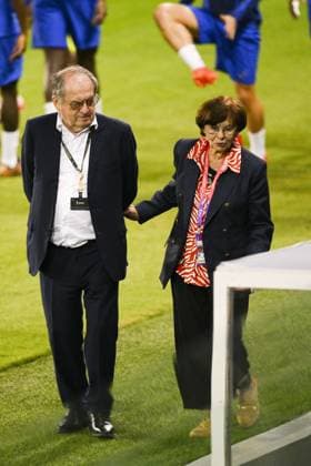 Noel Le Graet - president FFF FOOTBALL : Entrainement de l Equipe de France - coupe du Monde Qatar 2022 - 16 12 2022 JBAutissier Panoramic 
