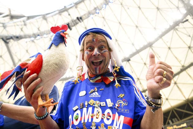 Supporters de l Equipe de France - Ambiance FOOTBALL : Argentine vs france - Finale - Coupe du Monde Qatar 2022 - 18 12 2022 JBAutissier Panoramic 
