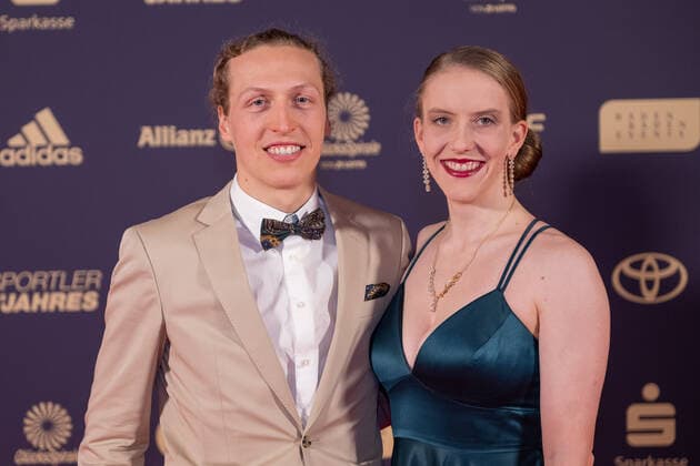 Luca Tesche, Franziska Brausse, (Bahnrad), Sportler des Jahres, Verleihung der Ehrung im Jahre 2022, 18.12.2022, Eibner-Pressefoto Sascha Walther Sportler des Jahres, Verleihung der Ehrung im Jahre 2022, 18.12.2022 Baden-Baden Copyright: xEibner-Pressefotox EP_EER