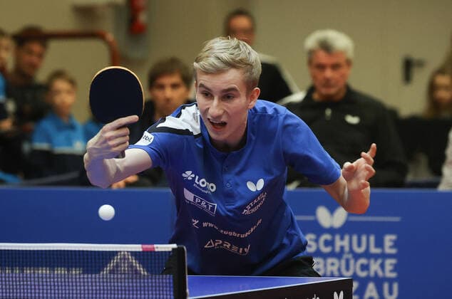 Maciej Kubik (Grenzau), TTC Zugbruecke Grenzau - PSV Borussia Duesseldorf,, 10. Spieltag, Tischtennis-Bundesliga-Herren, 18.12.2022, TTC Zugrbuecke Grenzau - PSV Borussia Duesseldorf,, 10. Spieltag, Tischtennis-Bundesliga-Herren, 18.12.2022, Foto: EIBNER Joerg Niebergall Hoehr-Grenzhausen