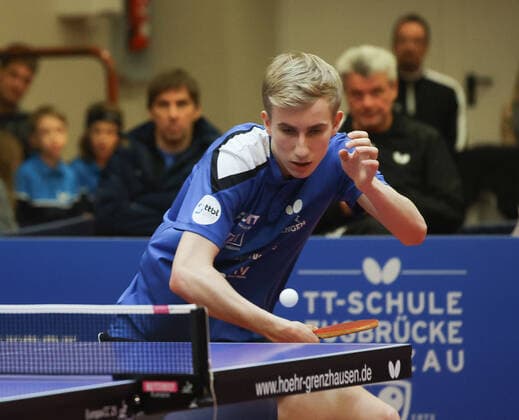 Maciej Kubik (Grenzau), TTC Zugbruecke Grenzau - PSV Borussia Duesseldorf,, 10. Spieltag, Tischtennis-Bundesliga-Herren, 18.12.2022, TTC Zugrbuecke Grenzau - PSV Borussia Duesseldorf,, 10. Spieltag, Tischtennis-Bundesliga-Herren, 18.12.2022, Foto: EIBNER Joerg Niebergall Hoehr-Grenzhausen