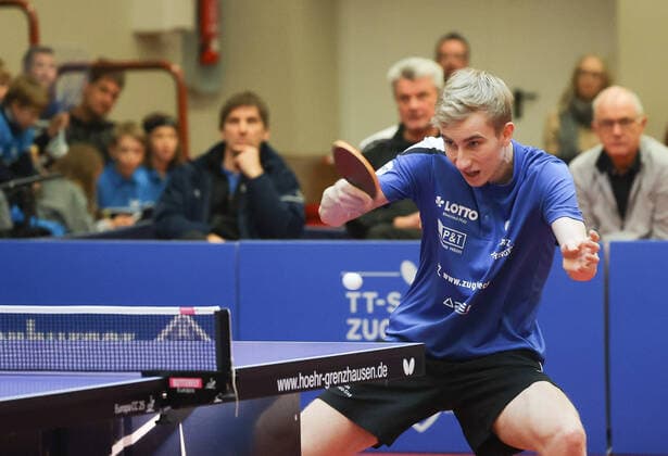 Maciej Kubik (Grenzau), TTC Zugbruecke Grenzau - PSV Borussia Duesseldorf,, 10. Spieltag, Tischtennis-Bundesliga-Herren, 18.12.2022, TTC Zugrbuecke Grenzau - PSV Borussia Duesseldorf,, 10. Spieltag, Tischtennis-Bundesliga-Herren, 18.12.2022, Foto: EIBNER Joerg Niebergall Hoehr-Grenzhausen