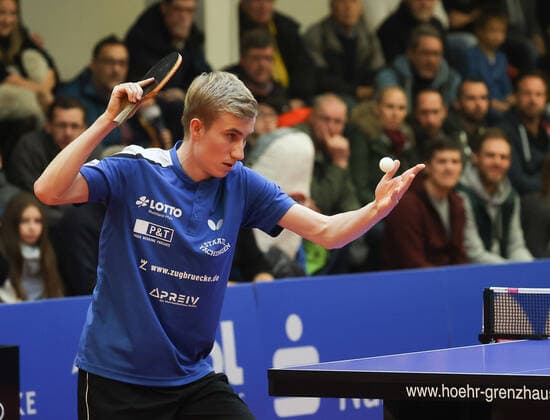 Spieler (Grenzau Duesseldorf ), TTC Zugrbuecke Grenzau - PSV Borussia Duesseldorf,, 10. Spieltag, Tischtennis-Bundesliga-Herren, 18.12.2022, TTC Zugrbuecke Grenzau - PSV Borussia Duesseldorf,, 10. Spieltag, Tischtennis-Bundesliga-Herren, 18.12.2022, Foto: EIBNER Joerg Niebergall Hoehr-Grenzhausen