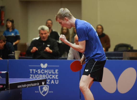 Maciej Kubik (Grenzau), TTC Zugbruecke Grenzau - PSV Borussia Duesseldorf,, 10. Spieltag, Tischtennis-Bundesliga-Herren, 18.12.2022, TTC Zugrbuecke Grenzau - PSV Borussia Duesseldorf,, 10. Spieltag, Tischtennis-Bundesliga-Herren, 18.12.2022, Foto: EIBNER Joerg Niebergall Hoehr-Grenzhausen