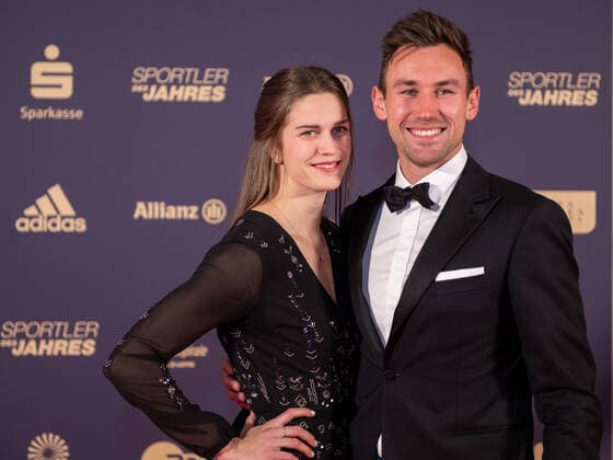 Niklas Kaul und Mareike Roesing, Sportler des Jahres, Verleihung der Ehrung im Jahre 2022, 18.12.2022, Eibner-Pressefoto Sascha Walther Sportler des Jahres, Verleihung der Ehrung im Jahre 2022, 18.12.2022 Baden-Baden Copyright: xEibner-Pressefotox EP_EER