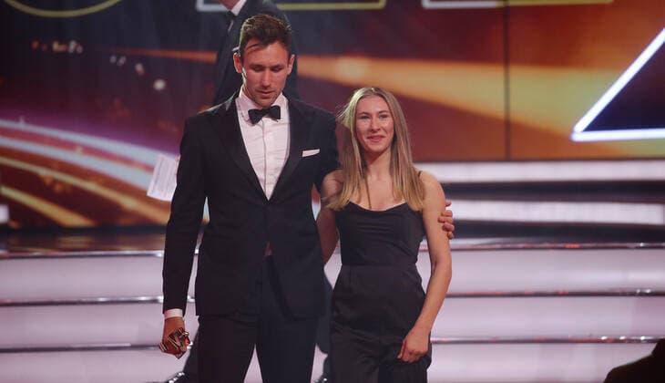 Baden-Baden , Sportler des Jahres 2022 , Sperrfirst 22.30 Uhr , Sportler des Jahres Niklas Kaul mit Schwester Emma