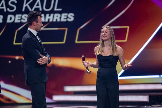 Niklas Kaul, Sportler des Jahres 2022, mit seiner Schwester, Emma Kaul, Achtung Sperrfrist!!!