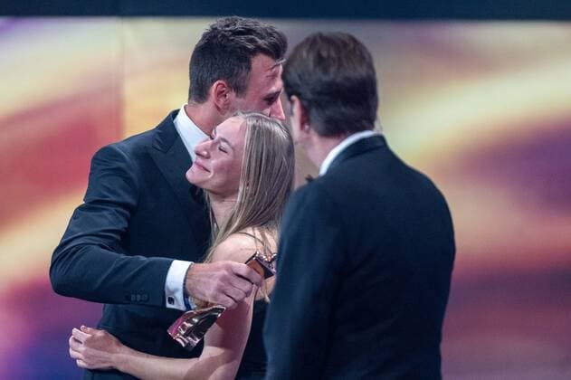 Niklas Kaul, Sportler des Jahres 2022, mit seiner Schwester, Emma Kaul, Achtung Sperrfrist!!!