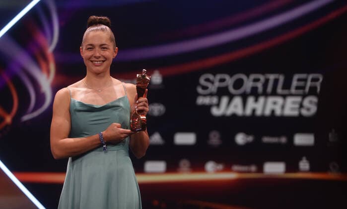 Baden-Baden , Sportler des Jahres 2022 , von links: Gina Lückenkemper Niklas Kaul