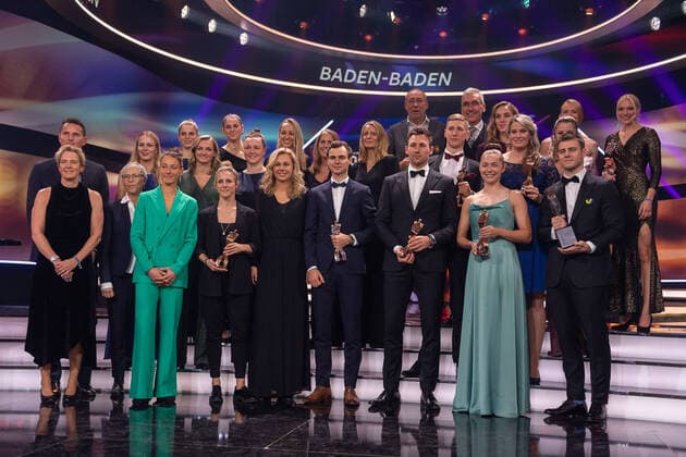 Gesamtsiegerbild, Sportler des Jahres, Verleihung der Ehrung im Jahre 2022, 18.12.2022, Eibner-Pressefoto Sascha Walther Sportler des Jahres, Verleihung der Ehrung im Jahre 2022, 18.12.2022 Baden-Baden Copyright: xEibner-Pressefotox EP_EER