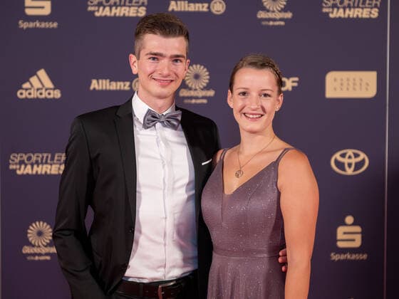 Lukas Kohl und Sabrina Sabritz, Sportler des Jahres, Verleihung der Ehrung im Jahre 2022, 18.12.2022, Eibner-Pressefoto Sascha Walther Sportler des Jahres, Verleihung der Ehrung im Jahre 2022, 18.12.2022 Baden-Baden Copyright: xEibner-Pressefotox EP_EER