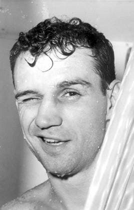 The World Middleweight boxing champion, Paul Pender gives a wink during a training session at Battersea Pleasure Gardens. He will be fighting Britian s Terry Downes to defend his title. 10th July 1961 United States  Copyright: xTopFotox 0011492