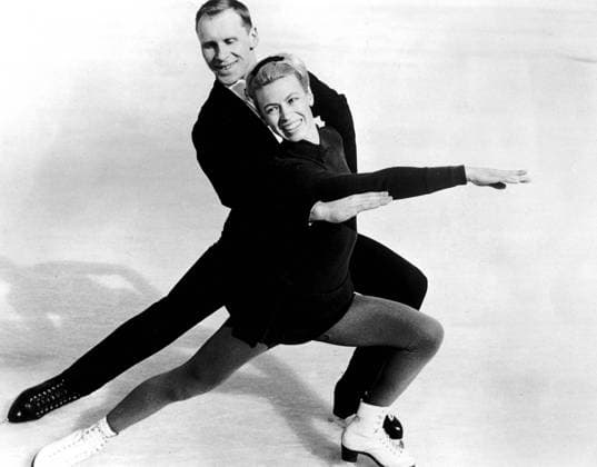 Oleg and Ludmilla Protopopov The World Ice Skating Championships in Vienna.Oleg and Ludmilla Protopopov, the veteran Leningrad husband and wife partnership, have won the pairs title for the third year running, and here they are pictured during their winning performance. 3rd March 1967. Russian Federation  Copyright: xTopFotox 0062372