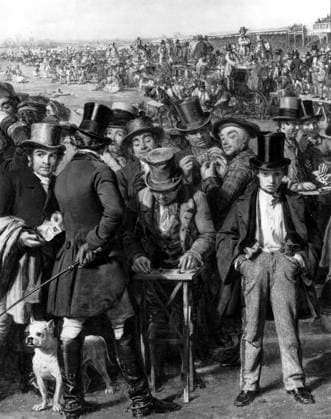 Derby Day. The History of Horse Racing by Roger Longrigg, page 132. Great Britain  Copyright: xTopFotox 0545213