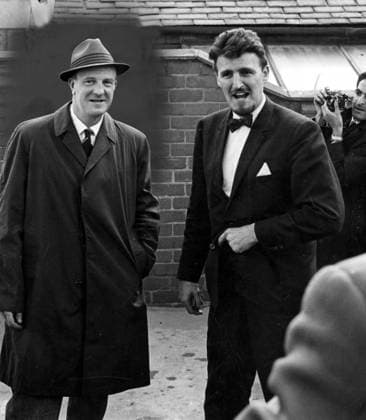Stan Cullis Stan Cullis, who was sacked as Wolverhampton manager early on in this season, was invited to sit in the director s box at Coventry City. Jimmy Hill, the Coventry manager is on the right. 20th September 1964 Great Britain  Copyright: xTopFotox 0552146