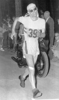 Olympic Games, Olympische Spiele, Olympia, OS Rome: Britian s Don Thompson who got Gold for 50 Kilometres Walk at Olympic Games in Rome. Record of 4 Hours 25 Minutes 30 Seconds. 7 September 1960 Italy  Copyright: xTopFotox 0721073