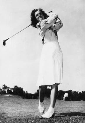 MIldred Zaharias Mildred Babe Zaharias, 32-year-old golfer from Texas wond the British women s amateur golf championship at Gullane. 13th June 1947 Zaharias, Mildred Ella (nee Didrikson; Babe Didrikson Zaharias) US track and field athlete and golfer; won gold medal in Olympic women s 80-meter hurdles 1932; won gold medal in Olympic women s javelin throw 1932; 1st woman to compete in PGA, Golf Herren Tour event (Los Angeles Open) 1945; won US Women s Open 1948, 1950, 1954 _1914-1956 United States  Copyright: xTopFotox 0896765