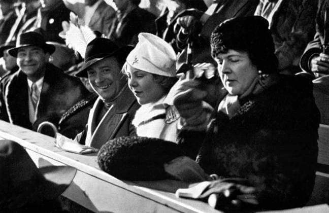 Sonja Henie Herber Baier Sonja Henie (centre) with Maxie Herber and Ernst Baier. Ernst Baier (born September 27, 1905 in Zittau, Saxony, Germany - died July 8, 2001 in Garmisch, Bavaria, Germany) was a German figure skater. He became Olympic champion in pairs in 1936 together with Maxi Herber. The pair skaters also won several World and European championships. TopFoto Germany  Copyright: xTopFotox 1027138