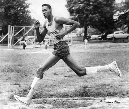 Wilt Chamberlain Wilt Chamberlain Pictured at age 17 when he was a senior at Philadelphia Overbrook High School when he was an athletic prospect. 9 August 1954 United States  Copyright: xTopFotox 1078035