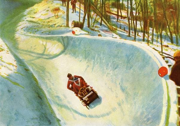 Olympics 1932 German two-man bobsleigh team at Lake Placid Olympics 1932 United States  Copyright: xTopFotox 1136269