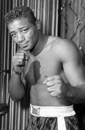 Floyd Patterson London England World Heavyweight Champion Floyd Patterson at Pigalle Restaurant London . 25 March 1958 United Kingdom England  Copyright: xTopFotox 1148148