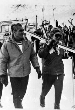 WINTER OLYMPICS GAMES IN AUSTRIA - QUEEN JULIANA WITH SHAH OF IRAN ; 3 FEBRUARY 1964  Copyright: xTopFotox IPU470974