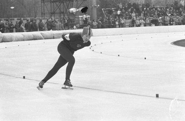Speed skating, Eisschnelllauf Winter Olympics Lidia Skoblikova of Russia in action during the ladies 3000 metres speed skating event in the Olympics . 13th February 1968 France  Copyright: xTopFotox UPI550674