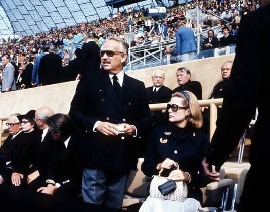 Delegates Demonstrate Respect Delegates Demonstrate Respect The 5th of September 1972 brought a sad day to the Munich Olympics as 11 Israeli athletes were killed by Palestinian gunmen in what was to become known as the Munich massacre . 24 hous after the sad events a memorial service took place in the Olympic Stadium . In attendance were Prince Rainier and Princess Grace of Monaco 6th September 1972 Germany  Copyright: xTopFotox UPIimg691